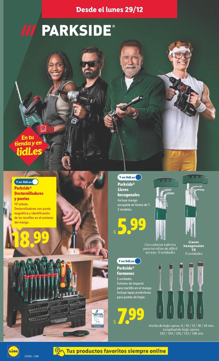 Ofertas de Lidl España de 29 diciembre a 4 enero 2026 Ofertas de bazar