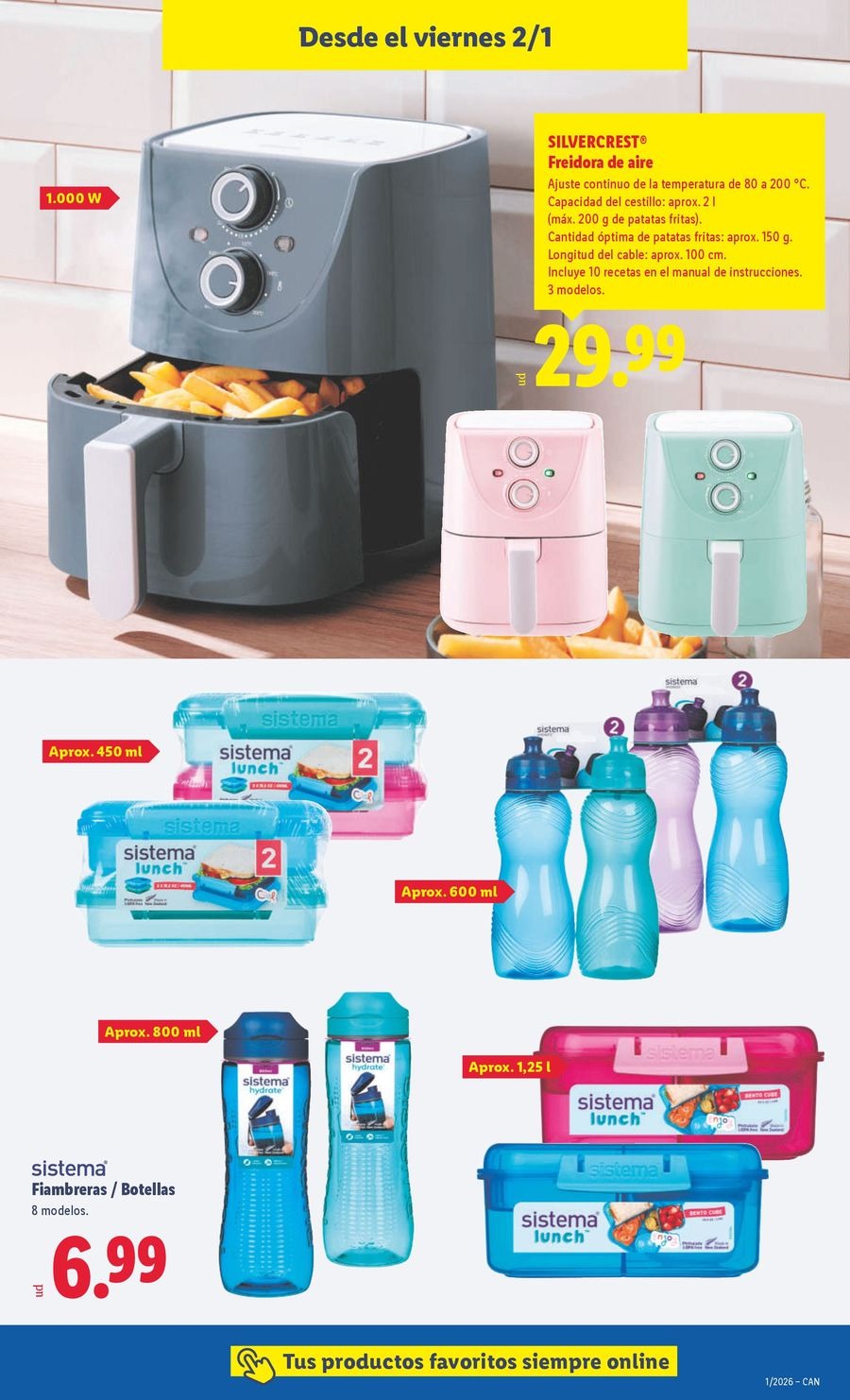 Ofertas de Lidl España de 29 diciembre a 4 enero 2026 Ofertas de bazar