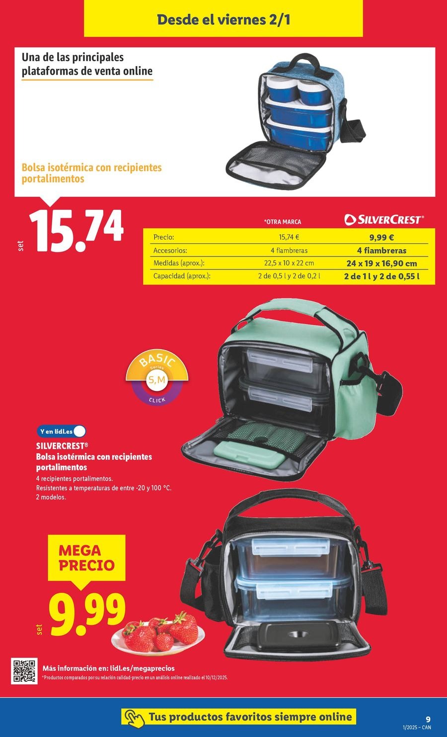 Ofertas de Lidl España de 29 diciembre a 4 enero 2026 Ofertas de bazar