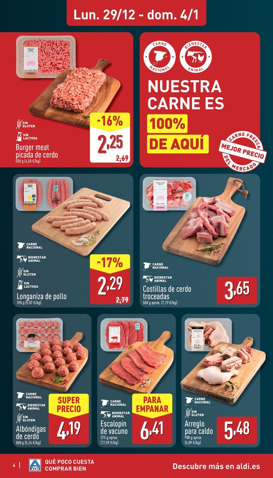 ALDI Spain Offers from 29 December to 4 January 2026 Offers How little it costs to buy well