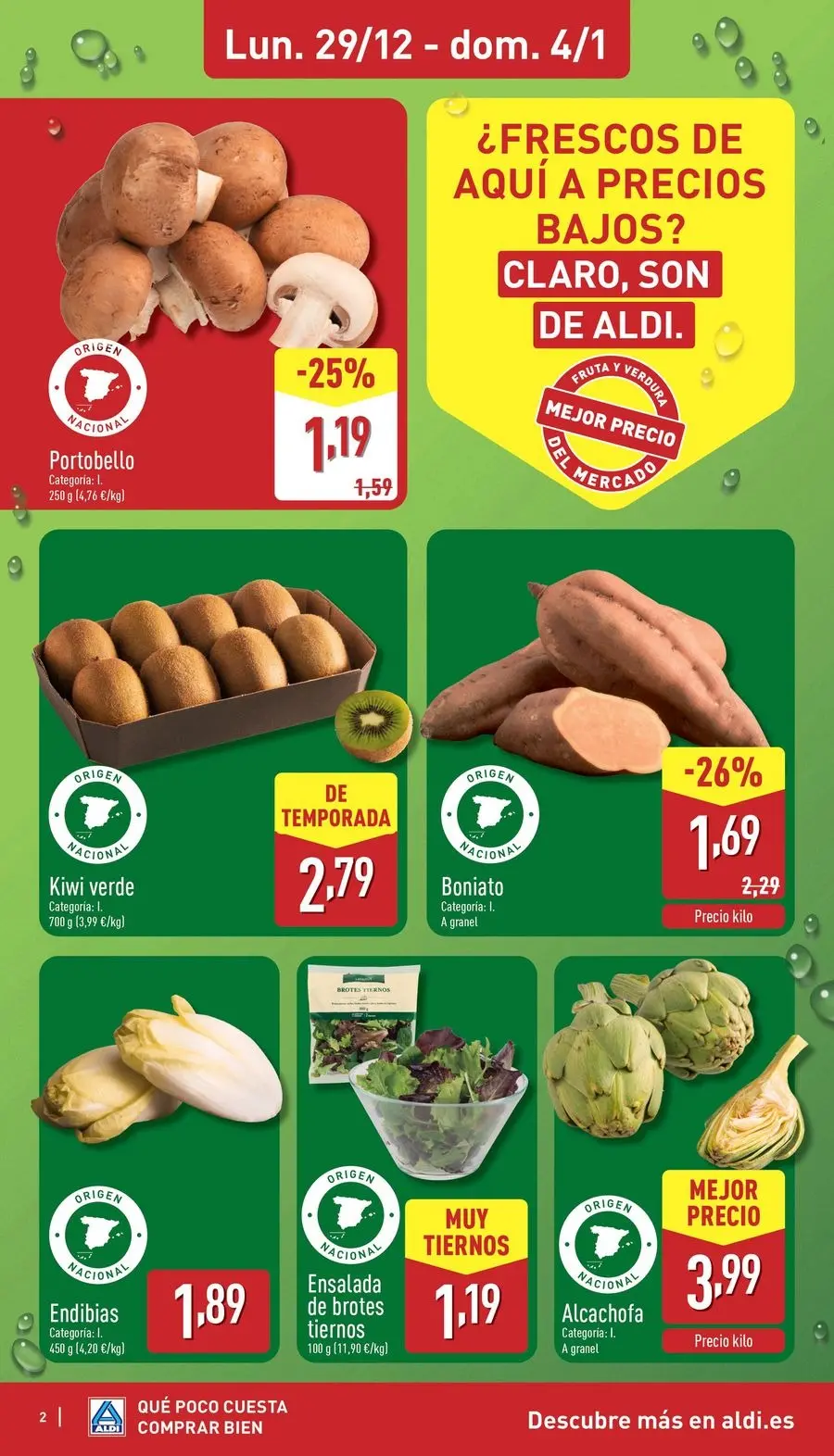 ALDI Spain Offers from 29 December to 4 January 2026 Offers How little it costs to buy well