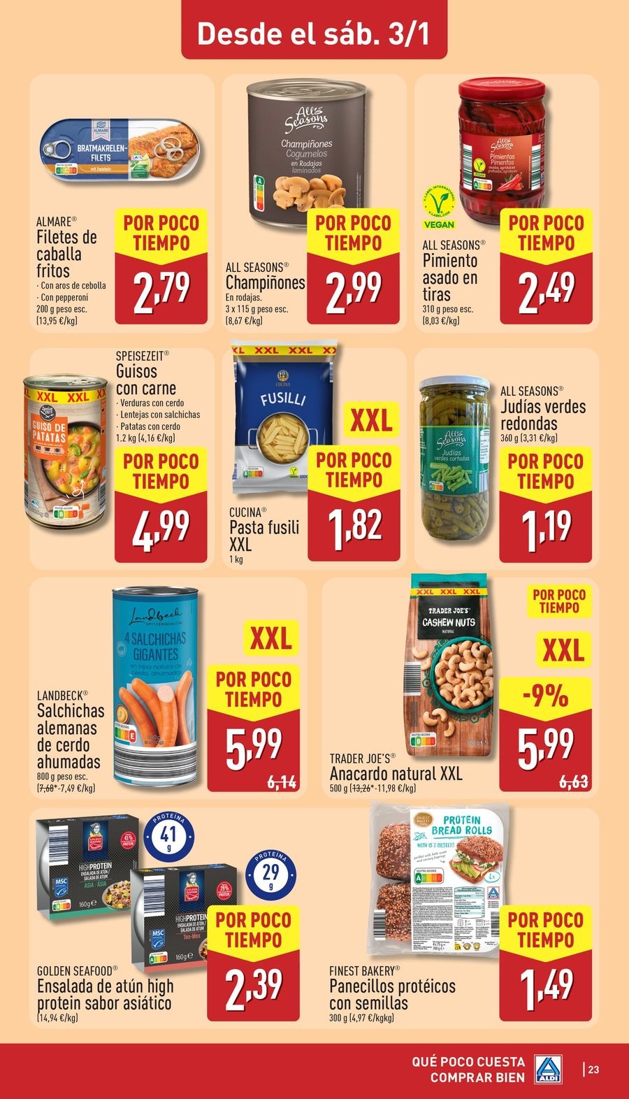 ALDI Spain Offers from 29 December to 4 January 2026 Offers How little it costs to buy well