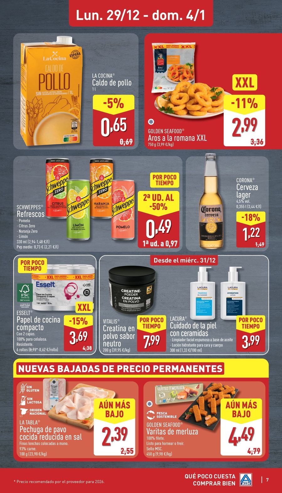 ALDI Spain Offers from 29 December to 4 January 2026 Offers How little it costs to buy well