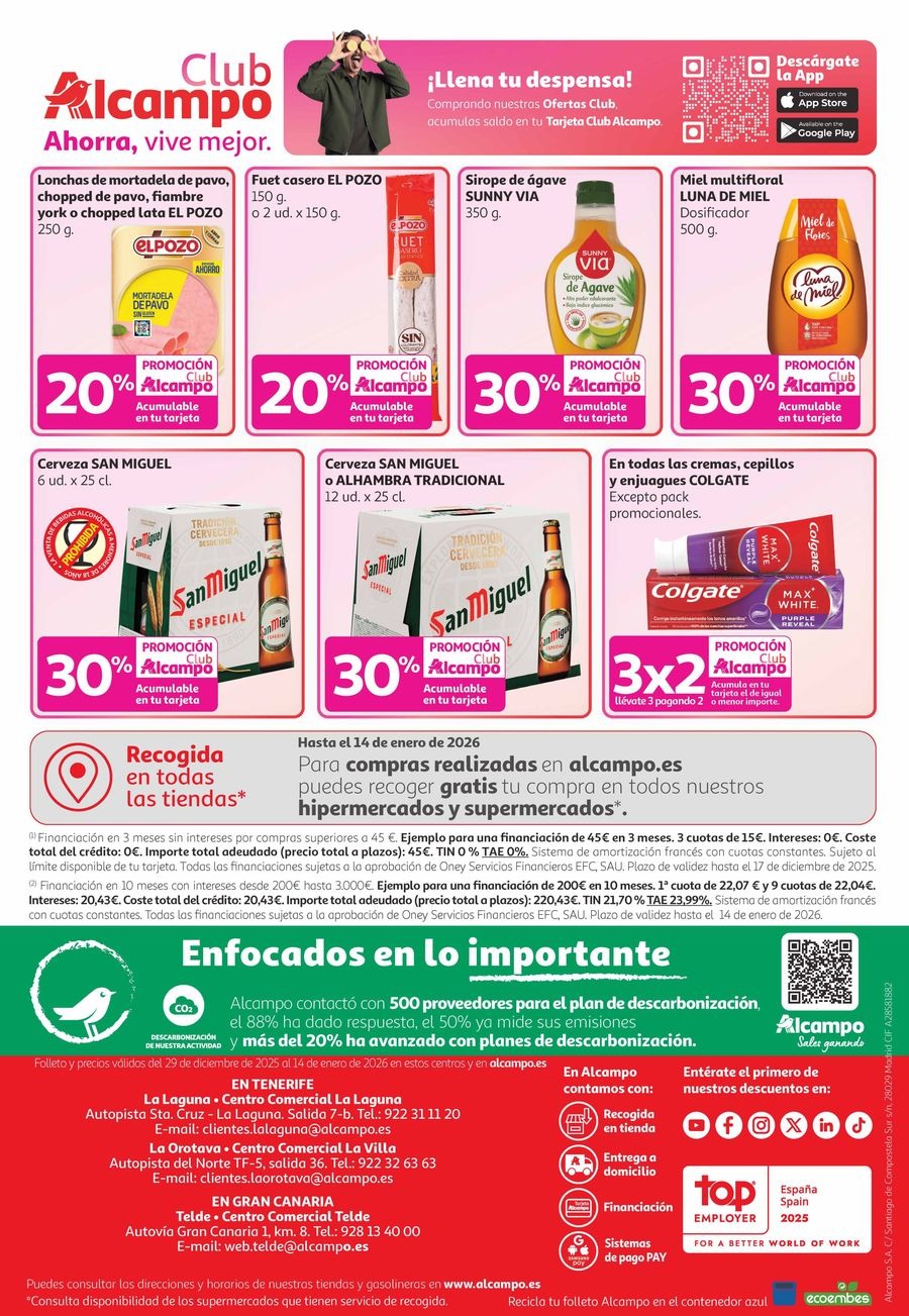 Alcampo Spain Offers from 29 December to 14 January 2026 Happy New Year with Savings