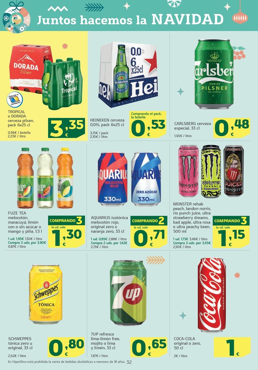 Ofertas de HiperDino España de 26 diciembre a 6 enero 2026 Nuevas ofertas