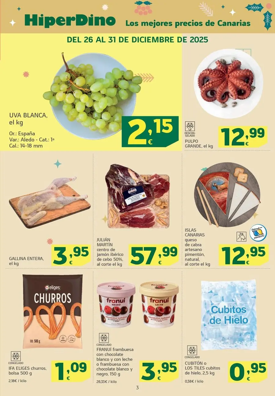 Ofertas de HiperDino España de 26 diciembre a 6 enero 2026 Nuevas ofertas