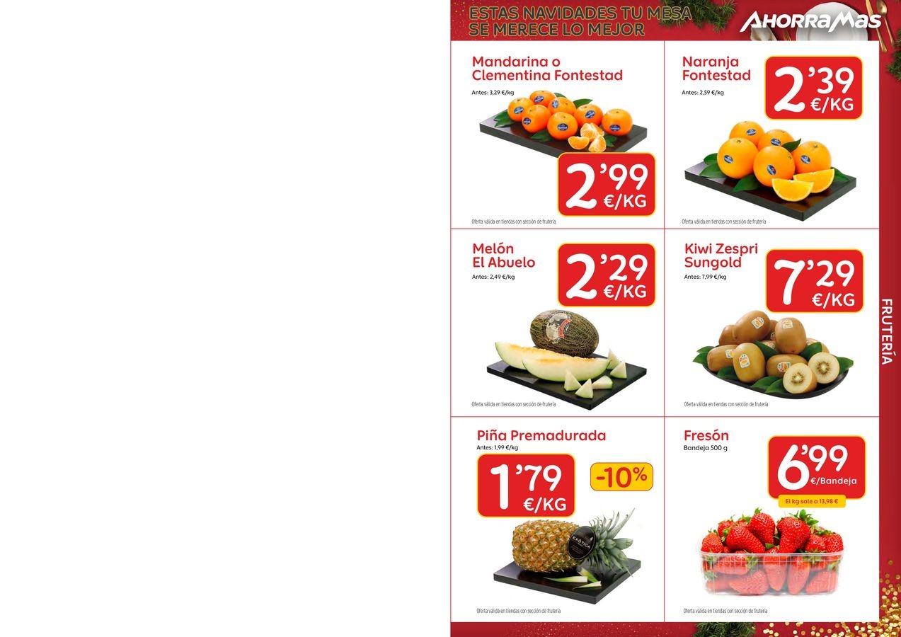 Ofertas de Ahorramas España de 26 a 31 diciembre 2025 Estas Navidades, Tu Mesa Se Merece Lo Mejor