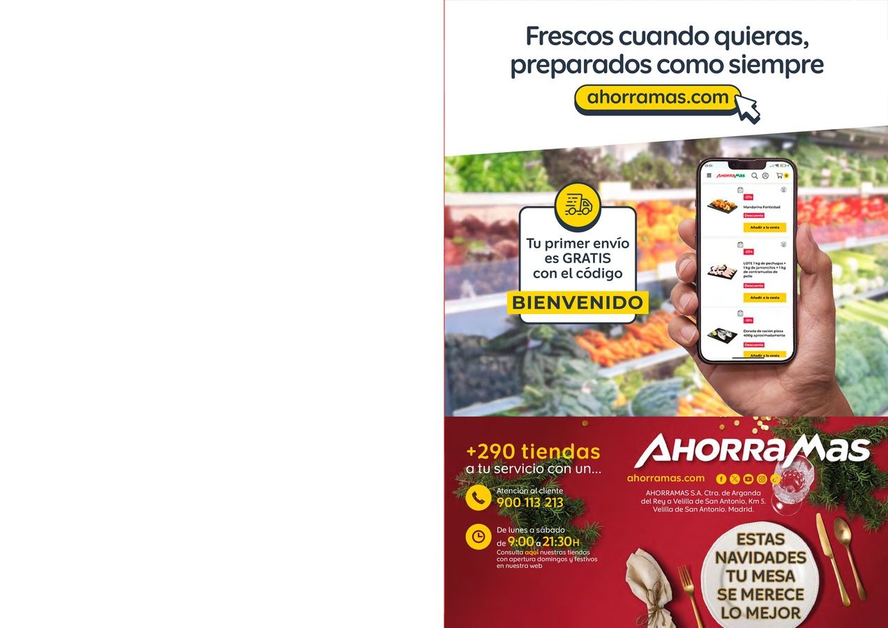 Ofertas de Ahorramas España de 26 a 31 diciembre 2025 Estas Navidades, Tu Mesa Se Merece Lo Mejor