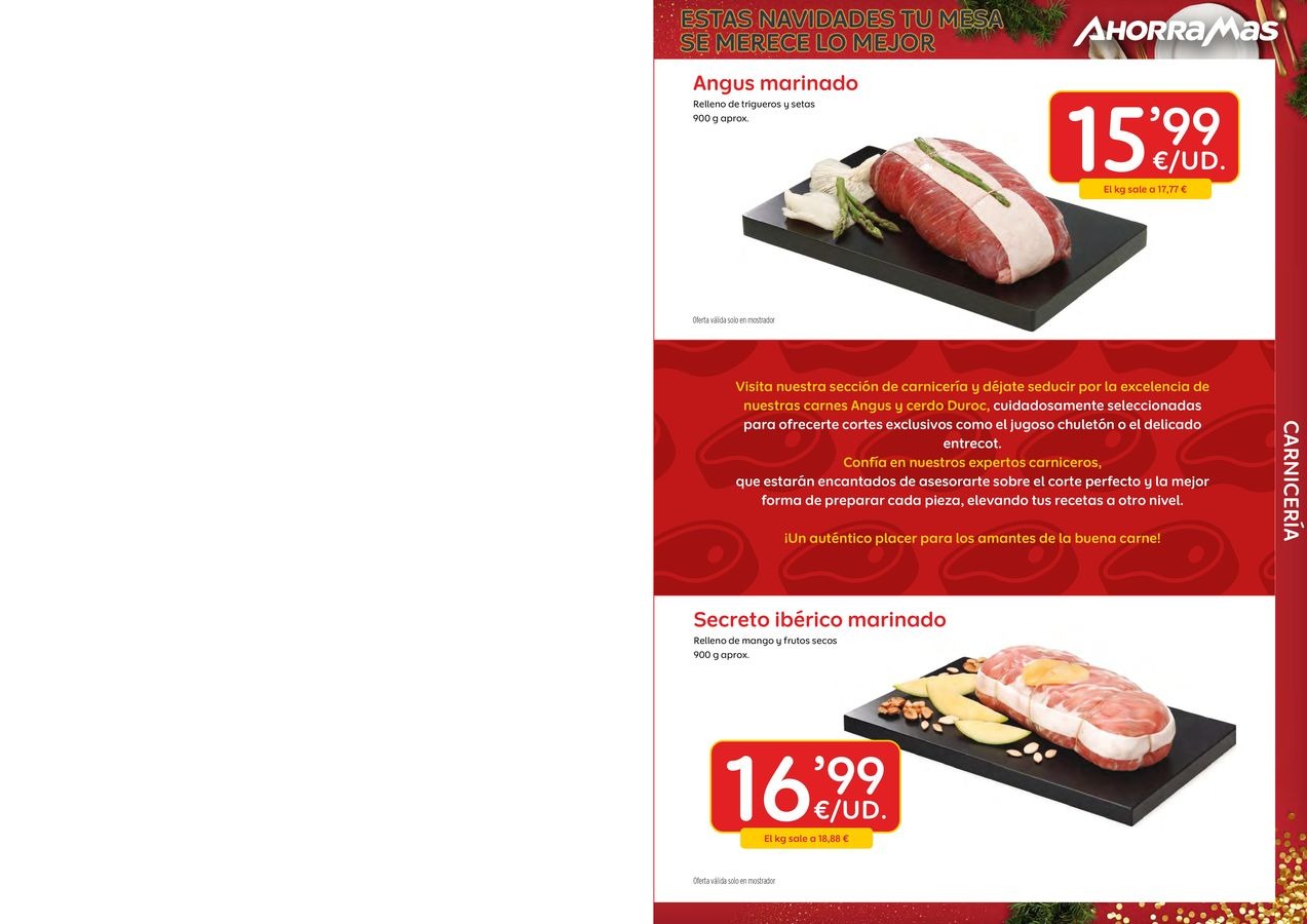 Ofertas de Ahorramas España de 26 a 31 diciembre 2025 Estas Navidades, Tu Mesa Se Merece Lo Mejor
