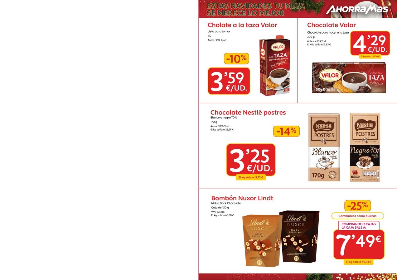 Ofertas de Ahorramas España de 26 a 31 diciembre 2025 Estas Navidades, Tu Mesa Se Merece Lo Mejor