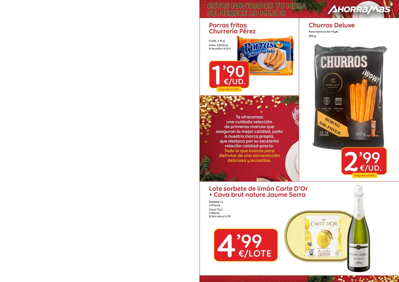 Ofertas de Ahorramas España de 26 a 31 diciembre 2025 Estas Navidades, Tu Mesa Se Merece Lo Mejor