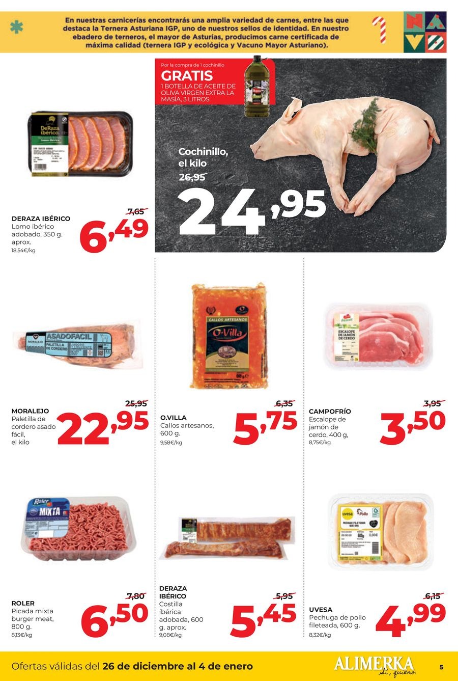 Ofertas de ‎Alimerka Supermercados‎ España de 26 diciembre a 4 enero 2026 Nuevas ofertas