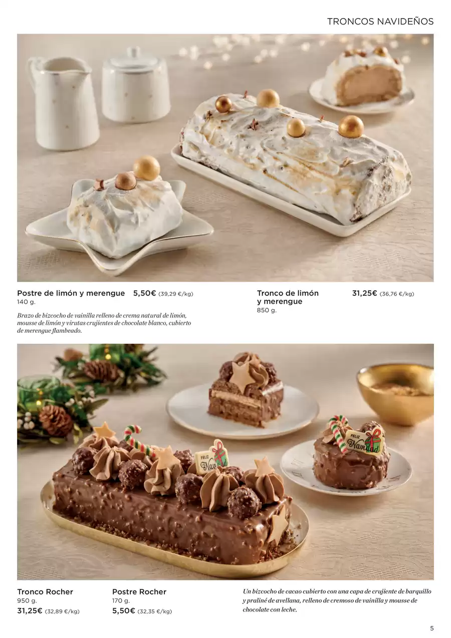 Ofertas de Hipercor España de 22 diciembre a 5 enero 2026 Especial Pastelería Navidad