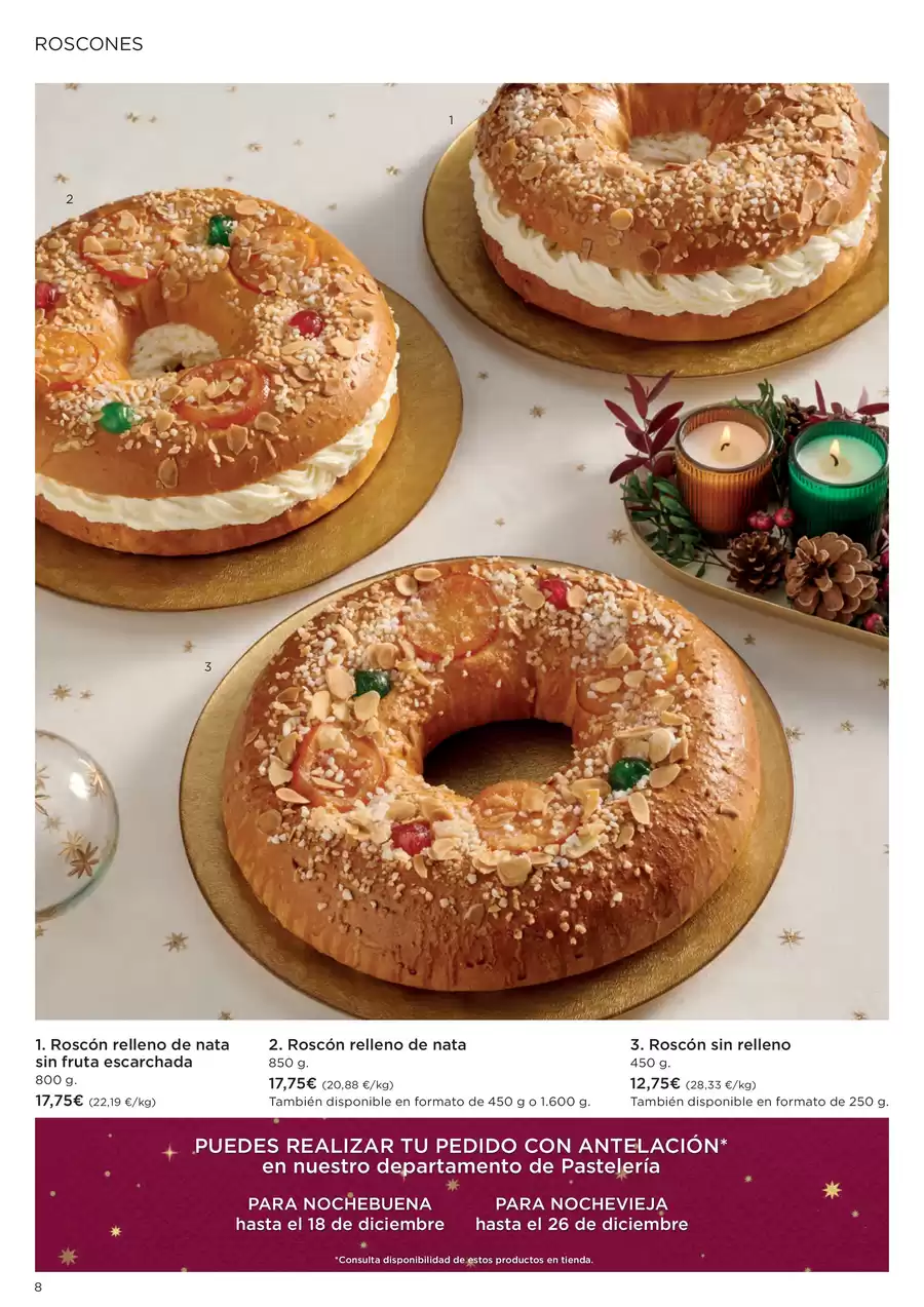 Ofertas de Hipercor España de 22 diciembre a 5 enero 2026 Especial Pastelería Navidad
