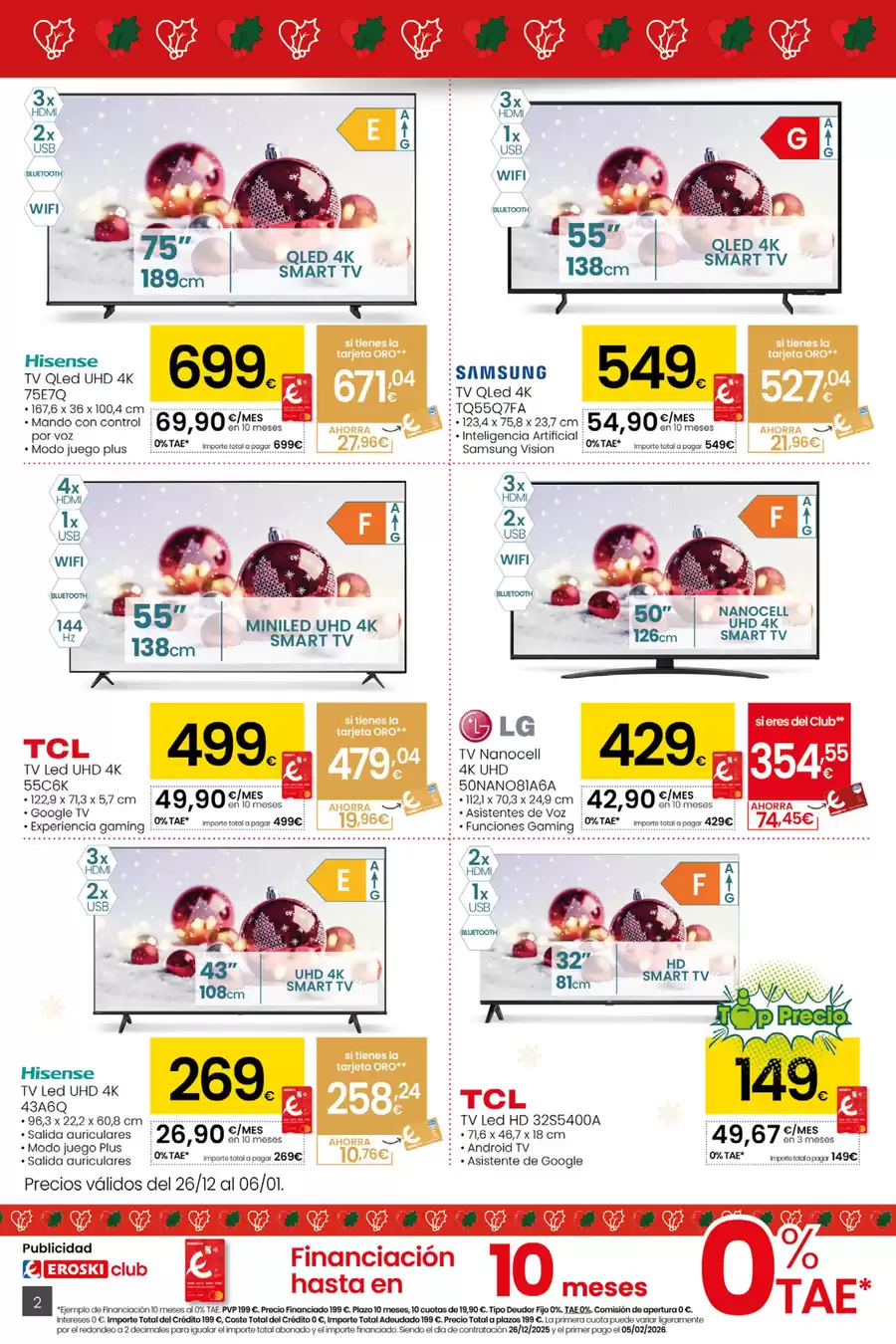 Eroski Spain Offers from 26 December to 6 January 2026 Those who truly love you, make your Christmas better