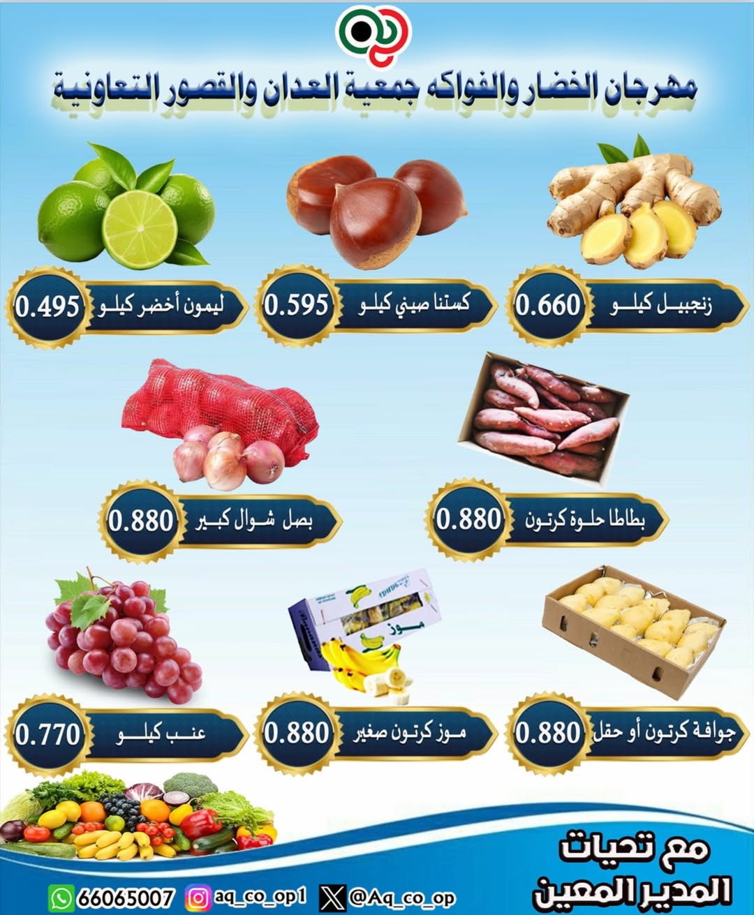 Al adan & Al Qasour co-op Kuwait Offers Sunday 28 December Vegetable and Fruit Festival Offers
