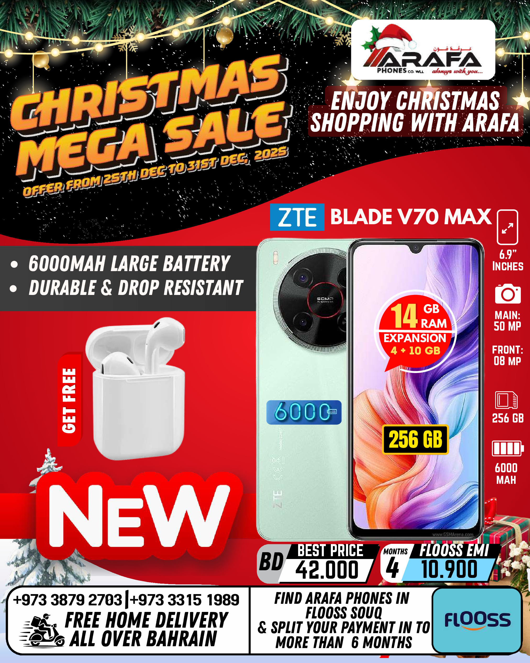 Ofertas de Teléfonos Arafa Bahréin de 25 a 31 diciembre 2025 ofertas de navidad