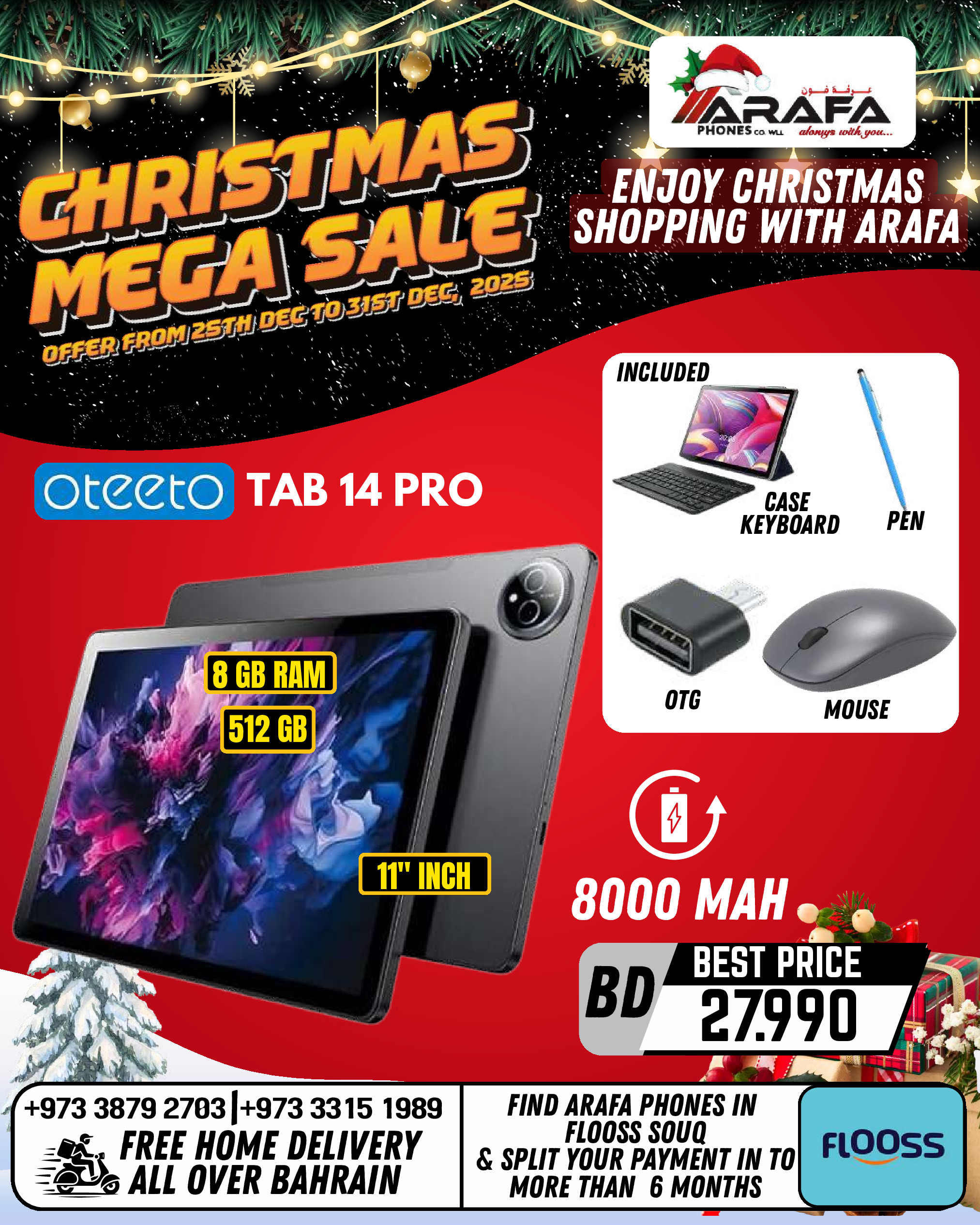 Ofertas de Teléfonos Arafa Bahréin de 25 a 31 diciembre 2025 ofertas de navidad