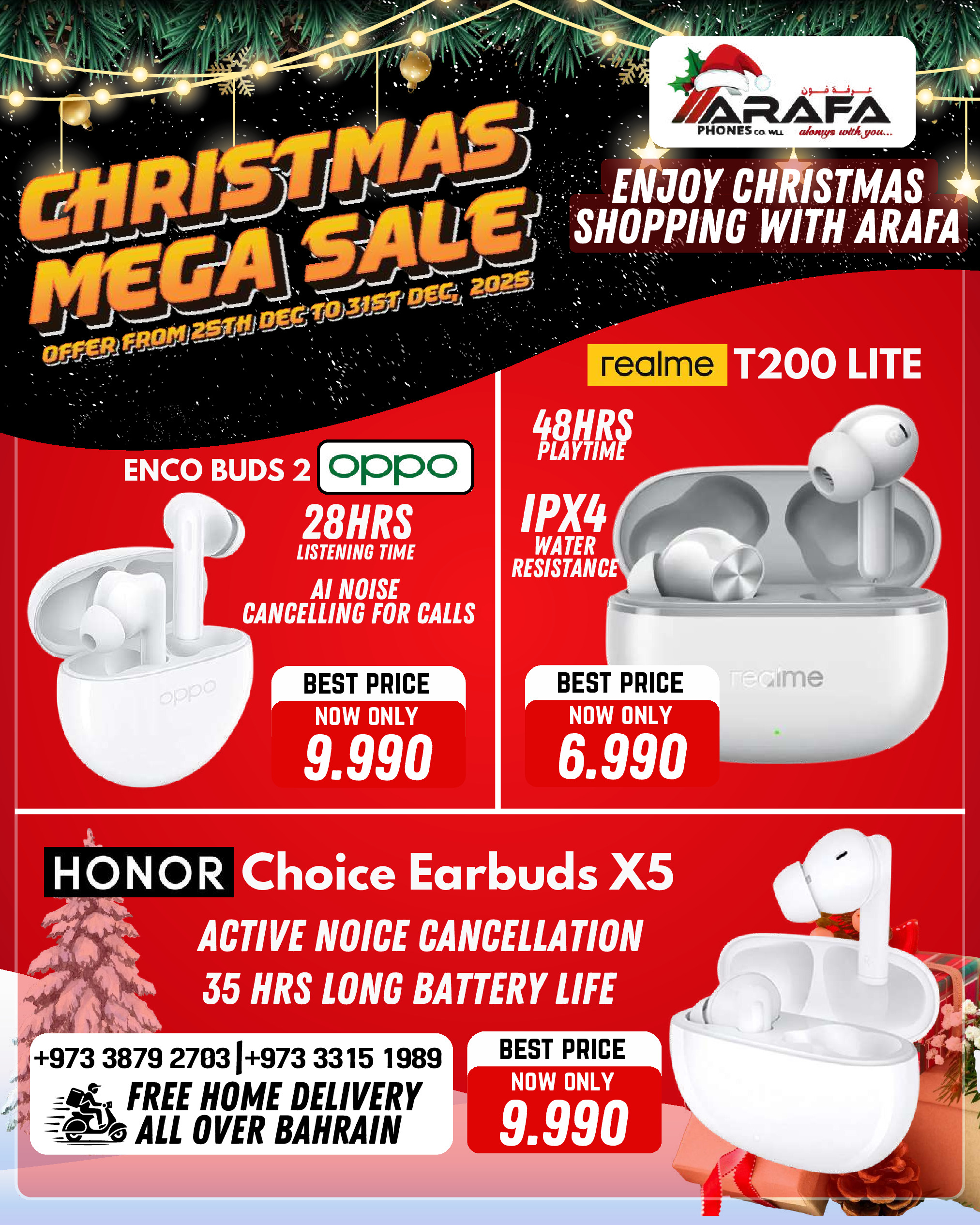 Ofertas de Teléfonos Arafa Bahréin de 25 a 31 diciembre 2025 ofertas de navidad