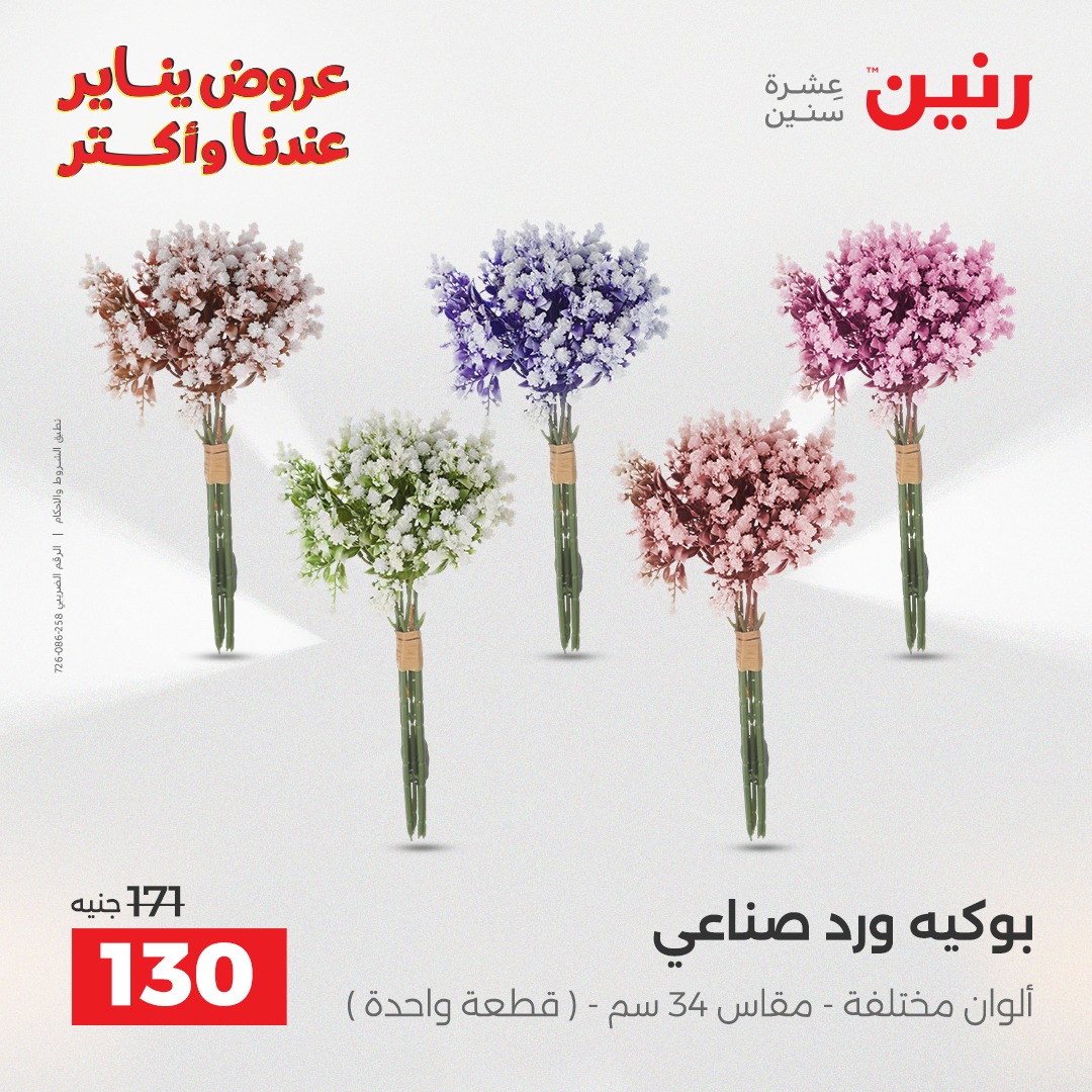 عروض رنين مصر من 30 حتى 31 ديسمبر 2025 عروض قطع الديكور