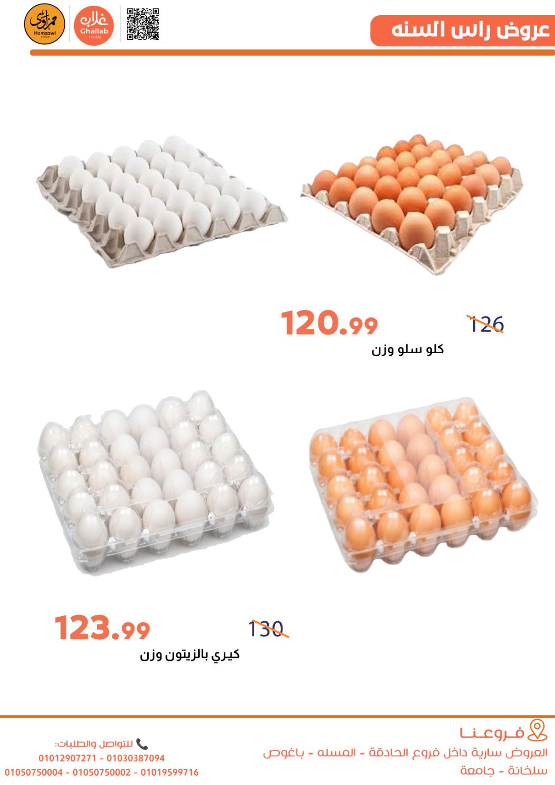 Ofertas de Mercados de Ghallab Egipto de 30 diciembre a 2 enero 2026 Ofertas de Año Nuevo