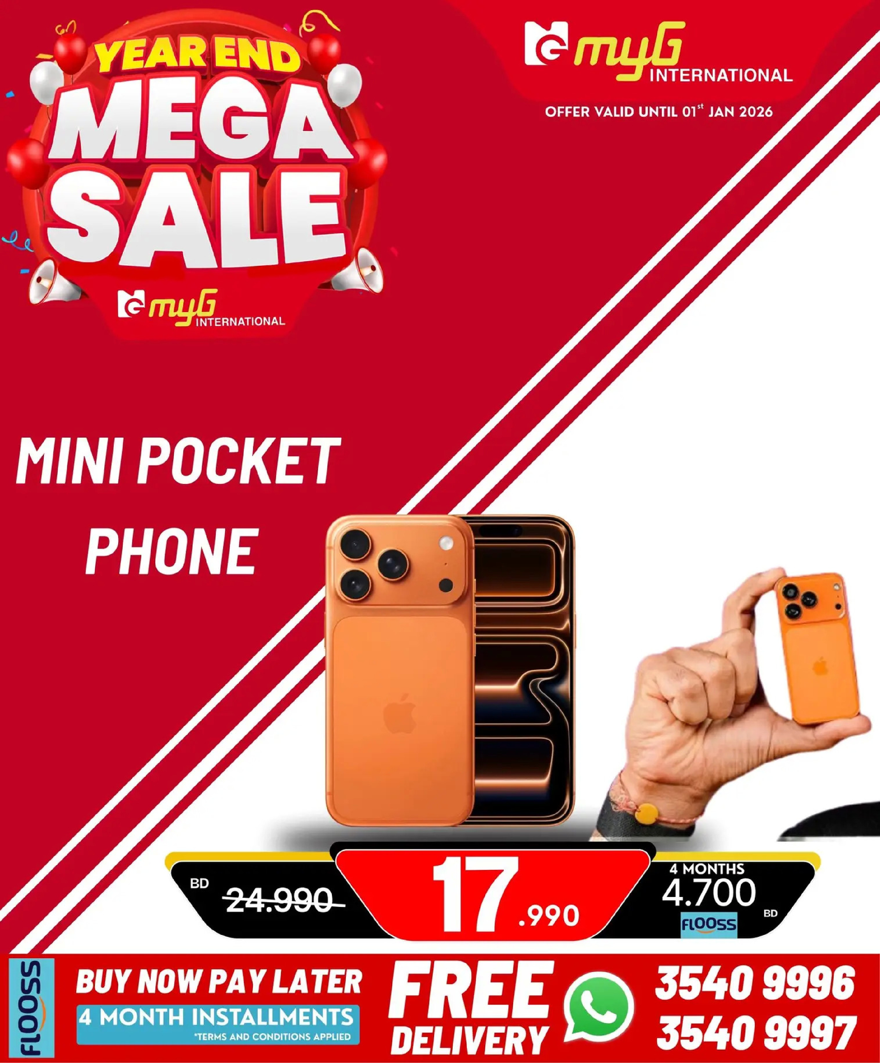 MYG International Bahrain Offers from 31 December to 7 January 2026 Year End Deals