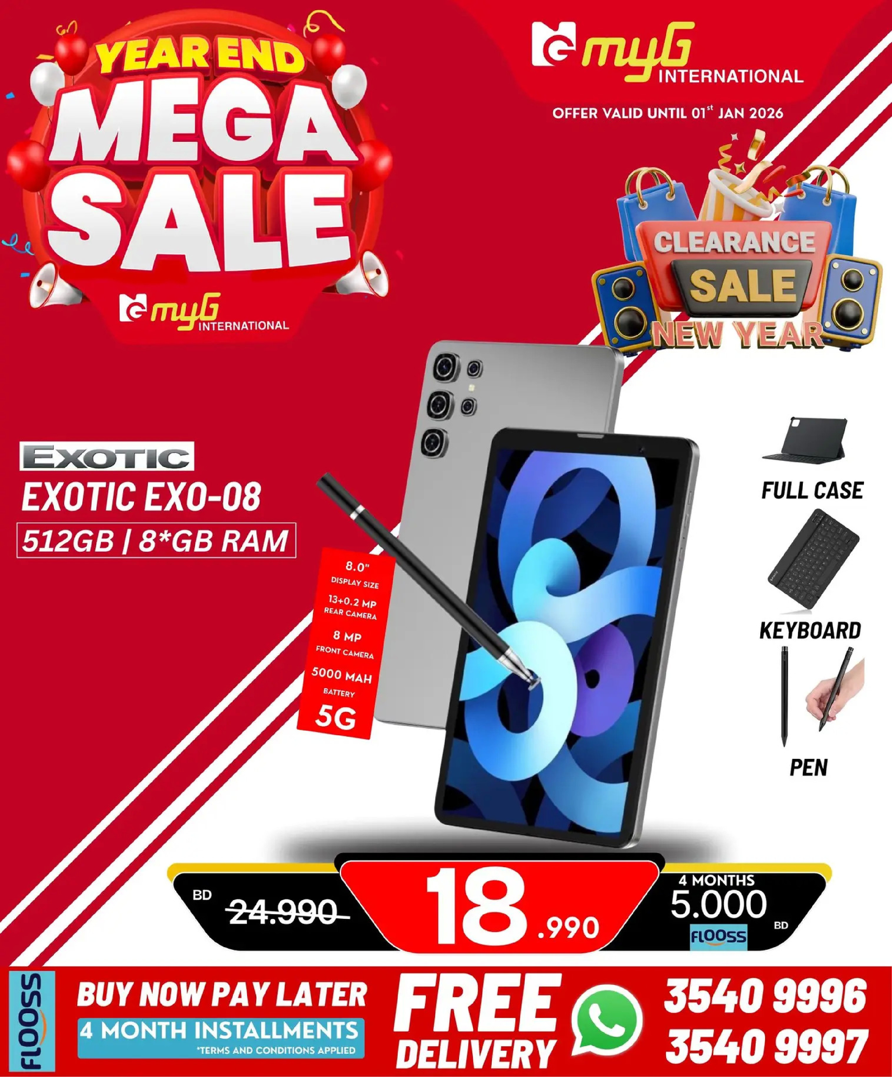 MYG International Bahrain Offers from 31 December to 7 January 2026 Year End Deals