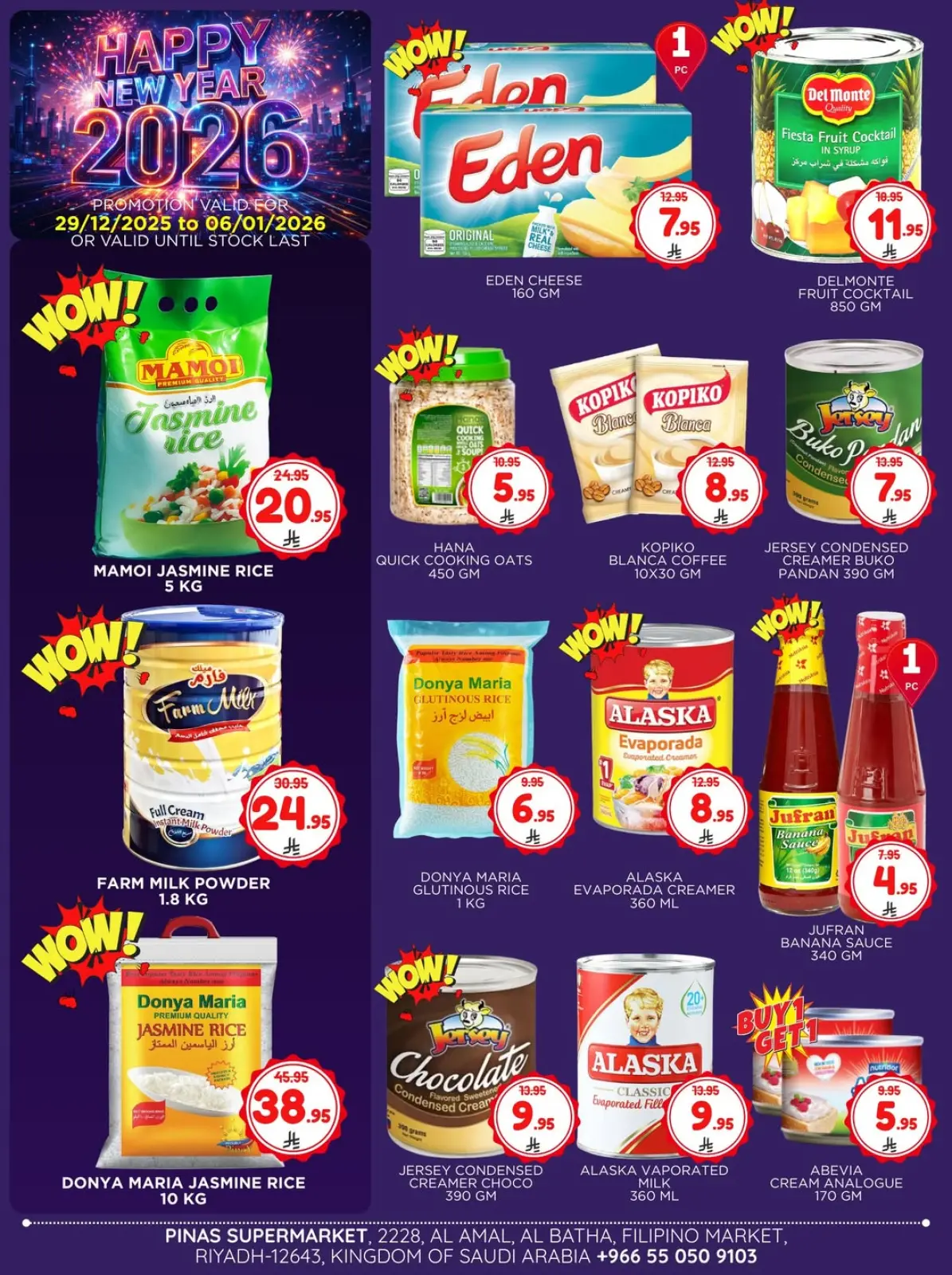 Page 6 in Happy New Year offers at Pinas Supermarket Saudi Arabia