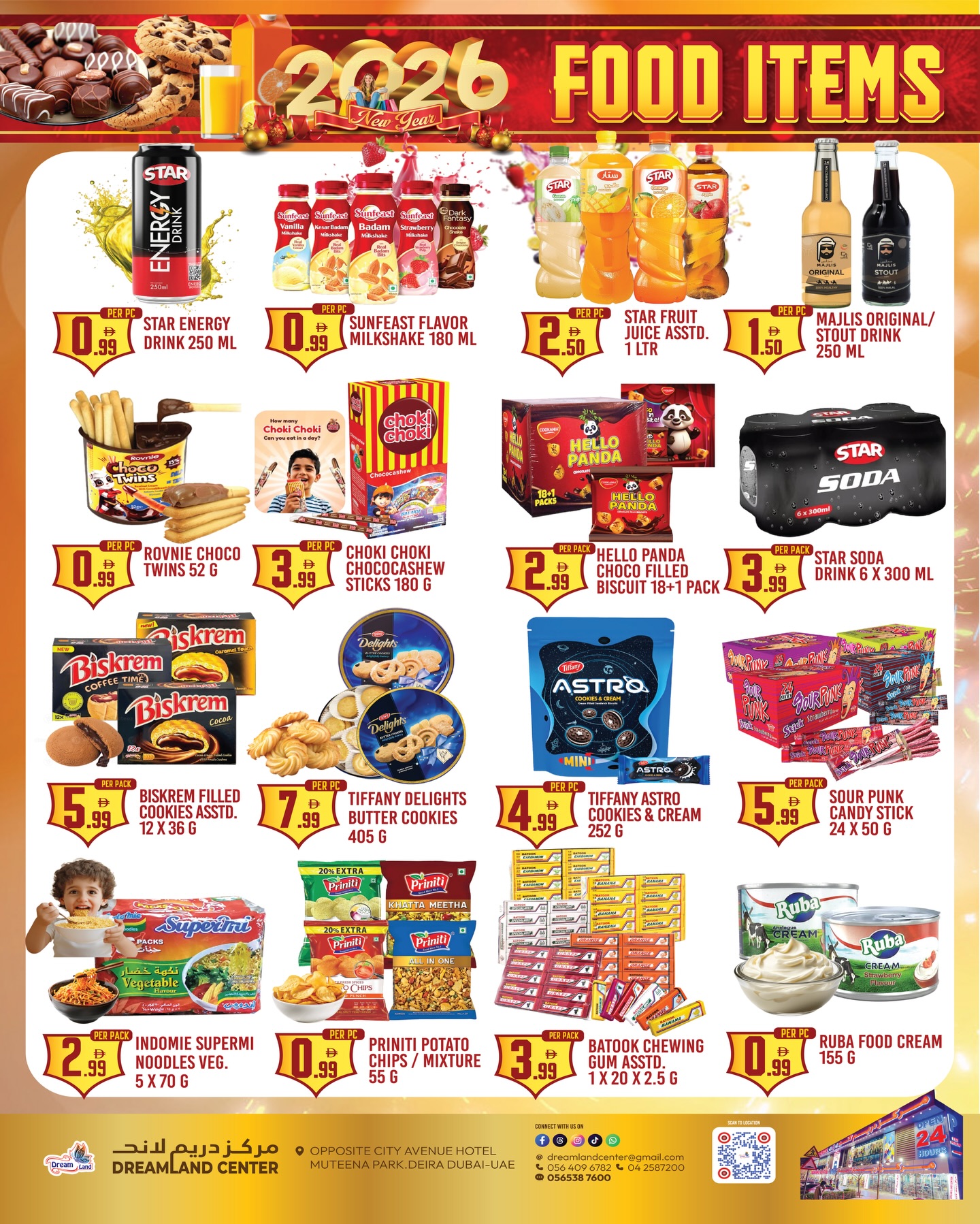 Dream Land supermarket UAE Offers from 1 to 15 January 2026 Hello 2026 Offer