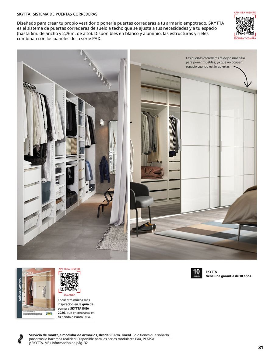 Offres IKEA Espagne de 2 septembre à 31 janvier 2026 Catalogue 2623 Guide d'Achat du Système de Rangement PAX