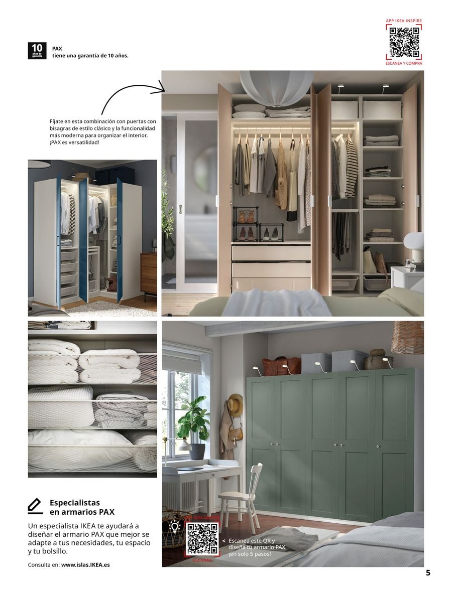 Offres IKEA Espagne de 2 septembre à 31 janvier 2026 Catalogue 2623 Guide d'Achat du Système de Rangement PAX