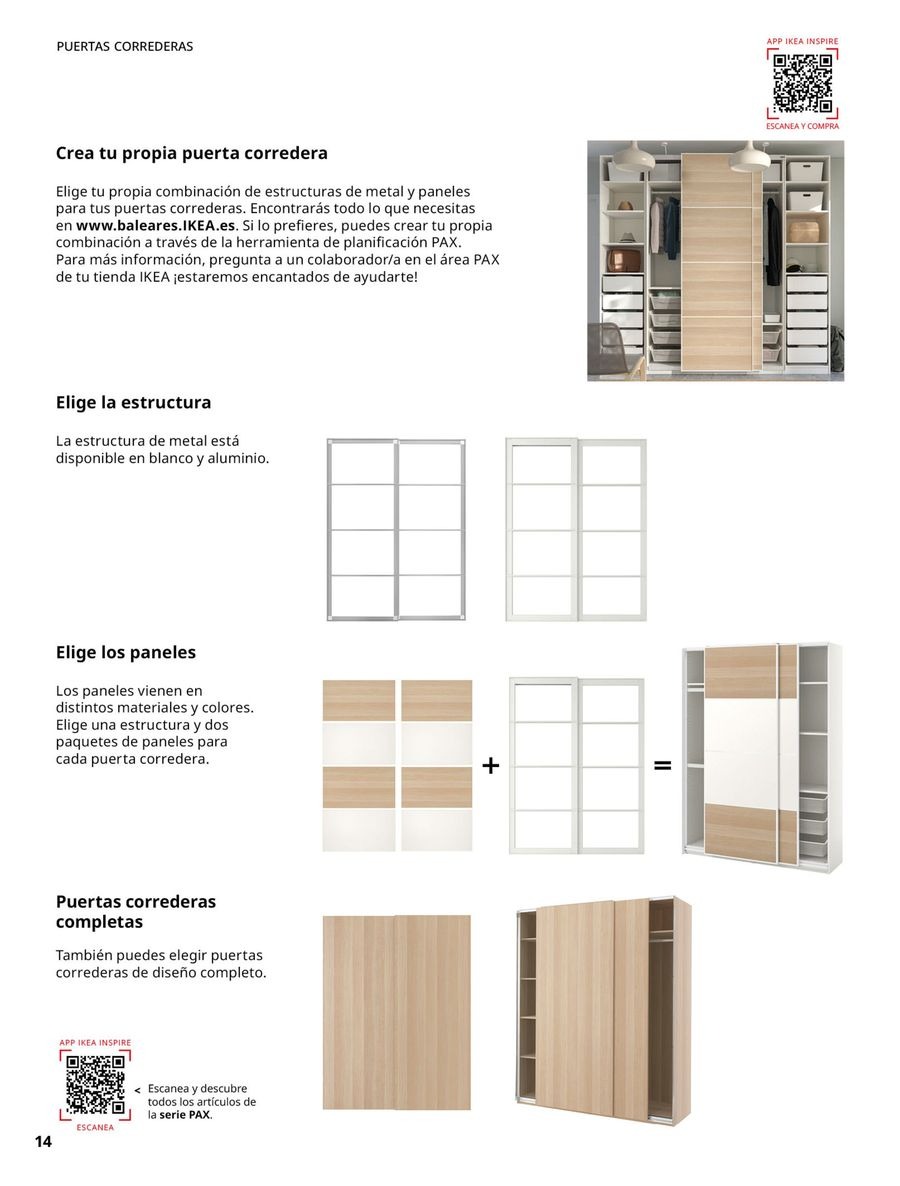 Offres IKEA Espagne de 2 septembre à 31 janvier 2026 Catalogue 2623 Guide d'Achat du Système de Rangement PAX