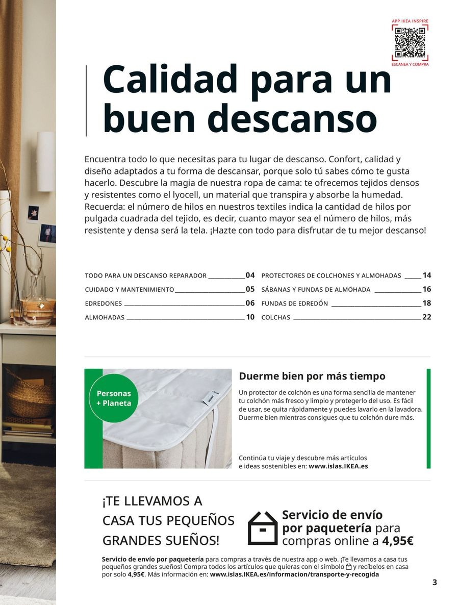 Ofertas de IKEA España de 2 septiembre a 31 enero 2026 Catálogo Ropa de cama