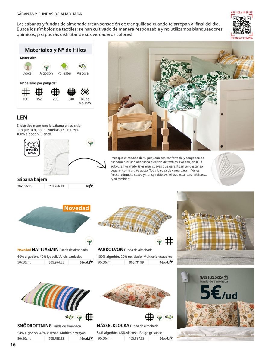 Ofertas de IKEA España de 2 septiembre a 31 enero 2026 Catálogo Ropa de cama