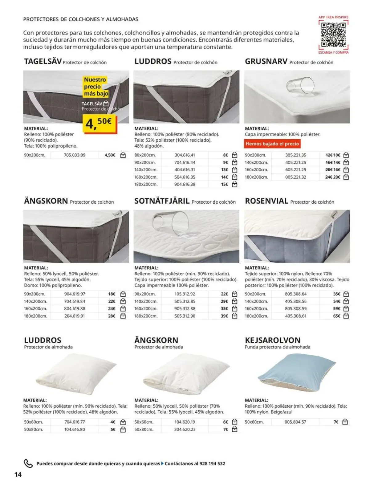 Page 14 in Bedding Catalogue at IKEA Spain