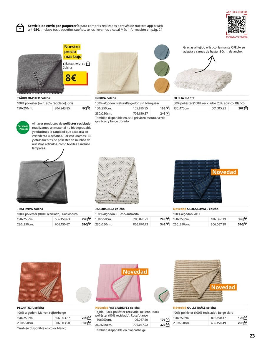 Ofertas de IKEA España de 2 septiembre a 31 enero 2026 Catálogo Ropa de cama