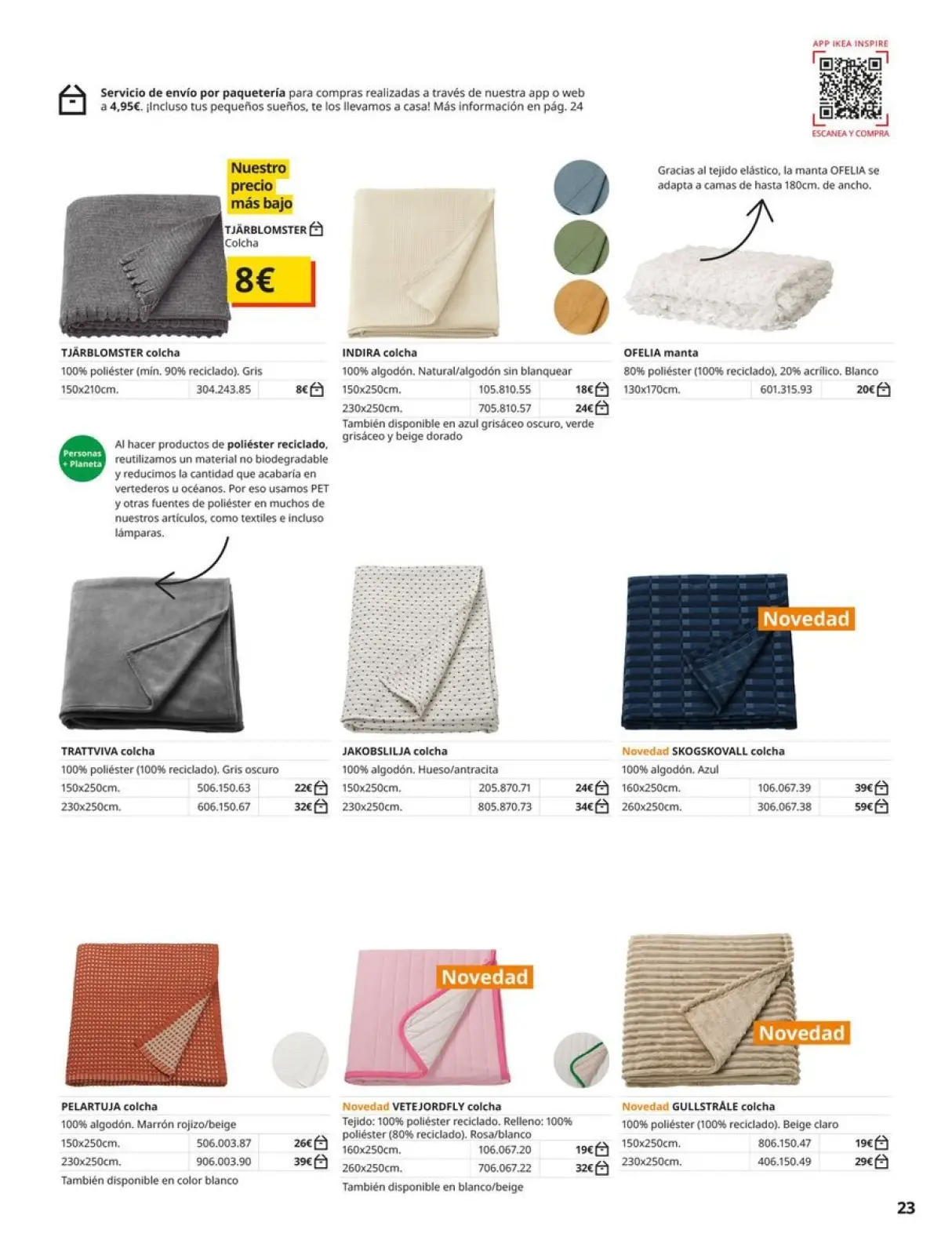 Page 23 in Bedding Catalogue at IKEA Spain