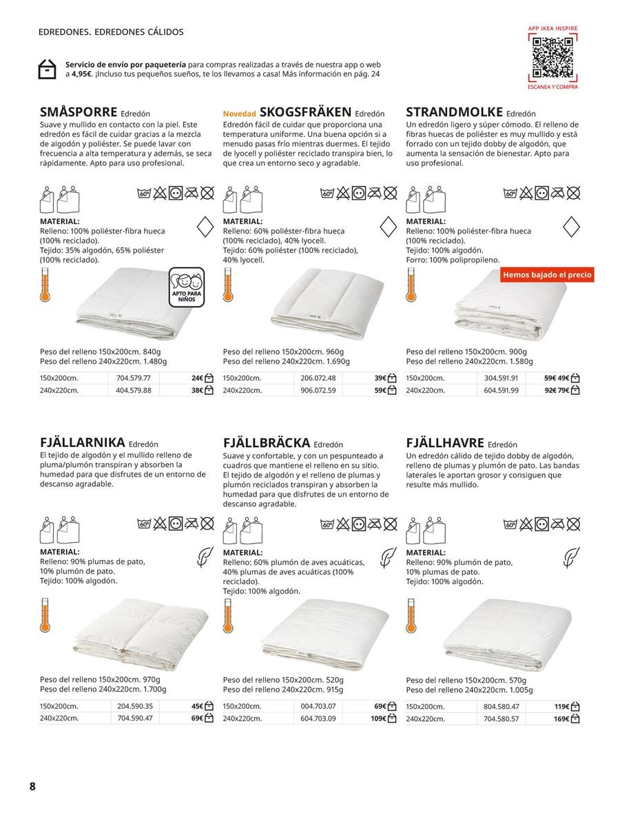Ofertas de IKEA España de 2 septiembre a 31 enero 2026 Catálogo Ropa de cama