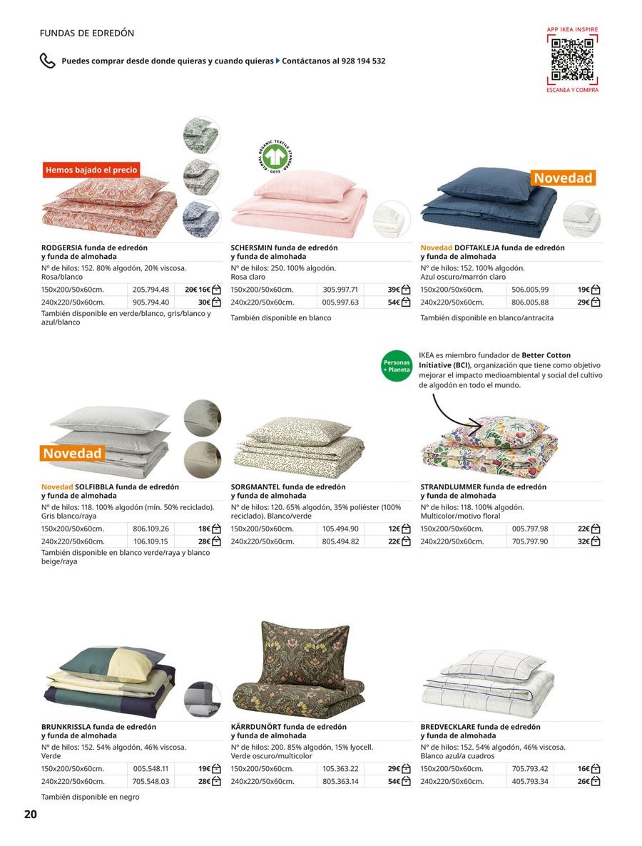 Ofertas de IKEA España de 2 septiembre a 31 enero 2026 Catálogo Ropa de cama