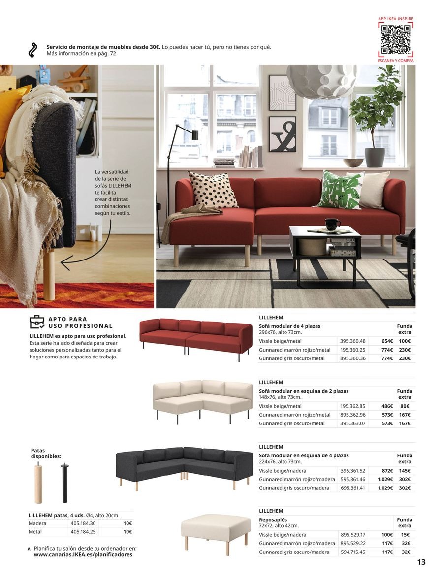 Ofertas de IKEA España de 2 septiembre a 31 enero 2026 Catálogo Sofás