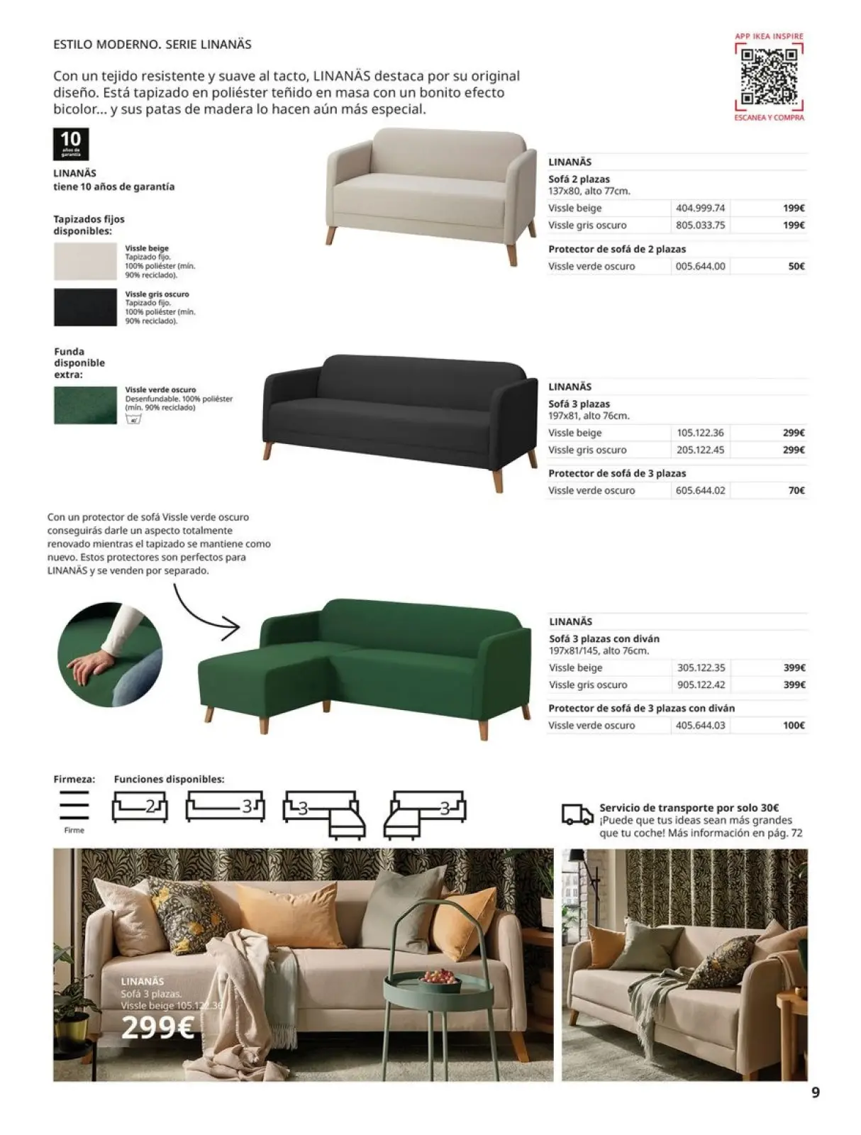Page 9 in Sofas Catalogue at IKEA Spain