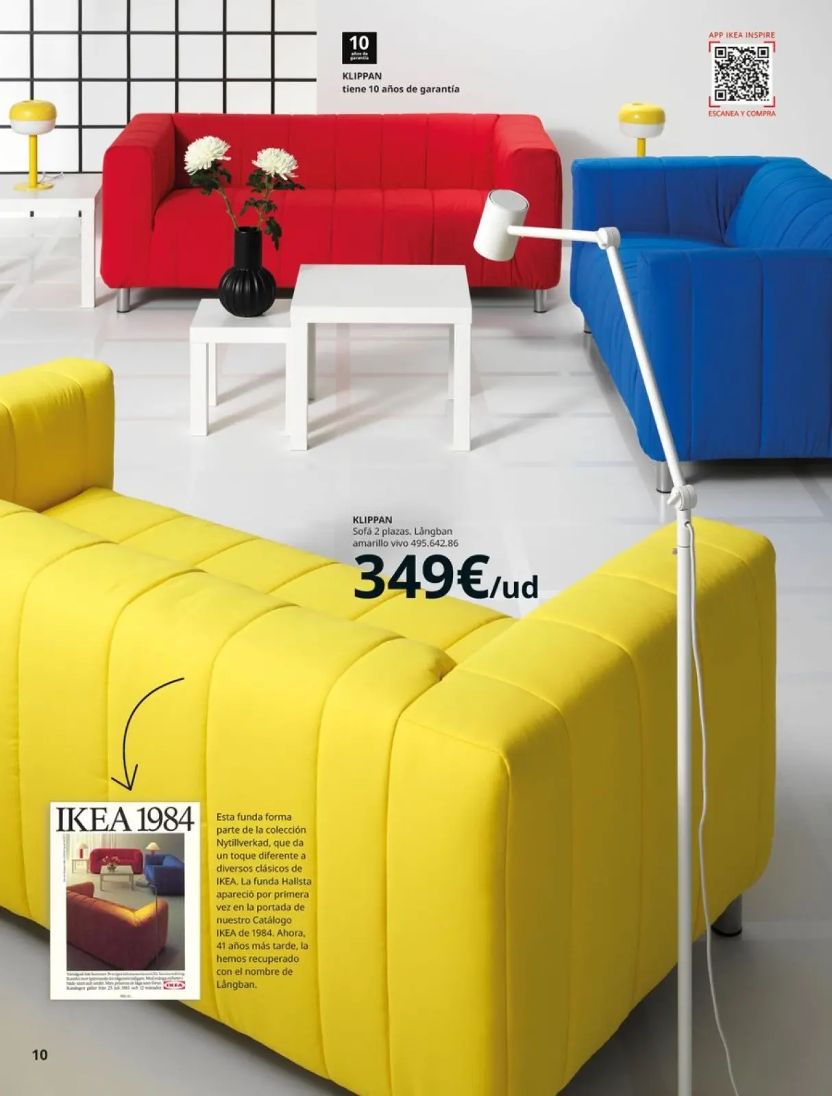 Page 10 in Sofas Catalogue at IKEA Spain
