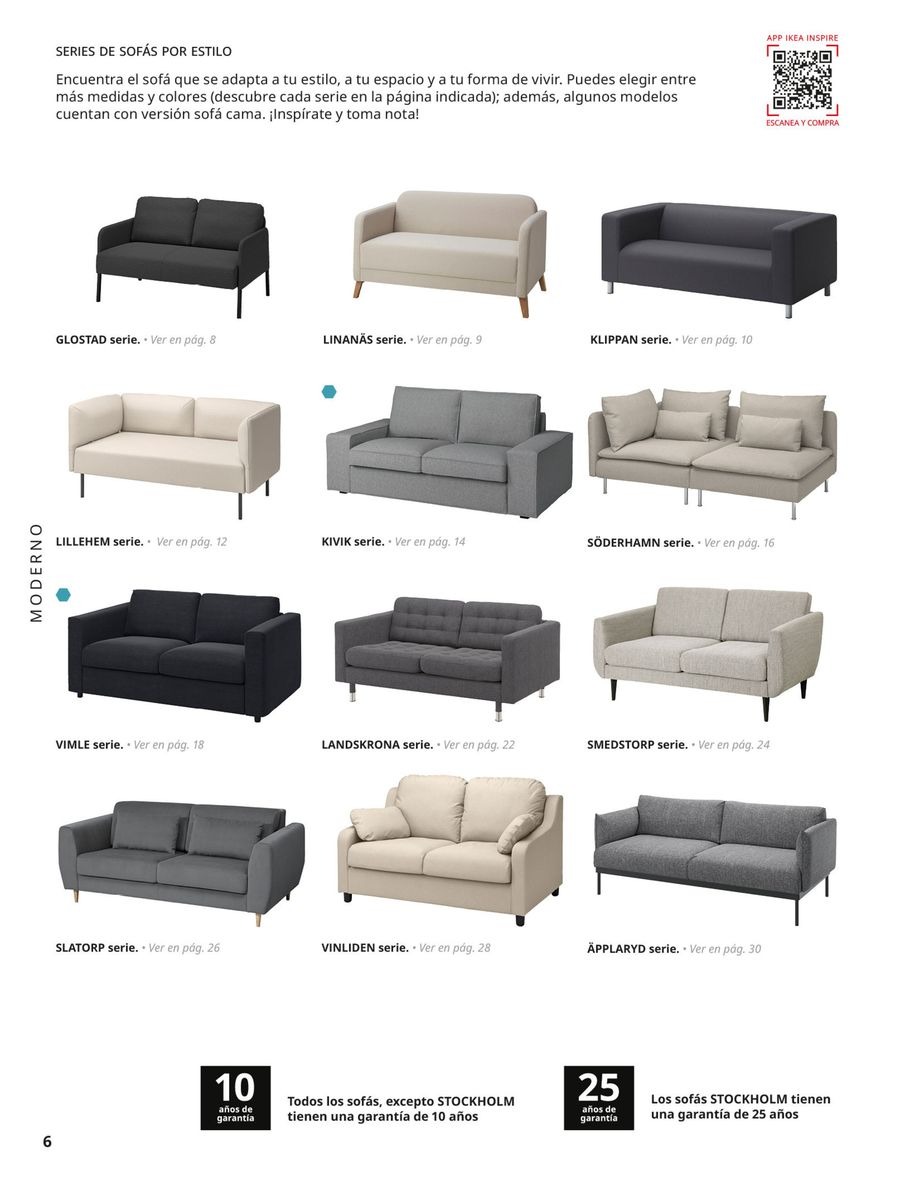 Ofertas de IKEA España de 2 septiembre a 31 enero 2026 Catálogo Sofás