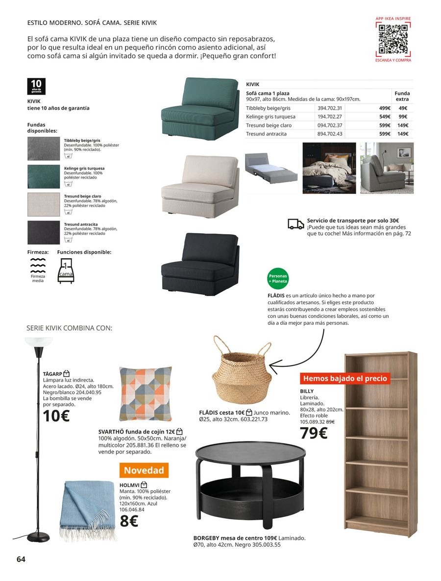 Ofertas de IKEA España de 2 septiembre a 31 enero 2026 Catálogo Sofás