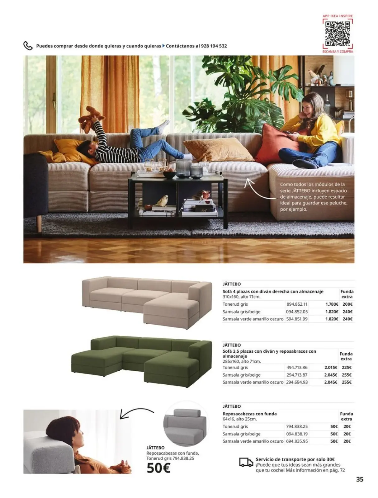Page 35 in Sofas Catalogue at IKEA Spain
