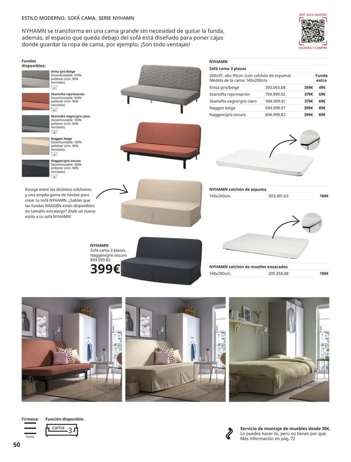 Page 50 in Sofas Catalogue at IKEA Spain