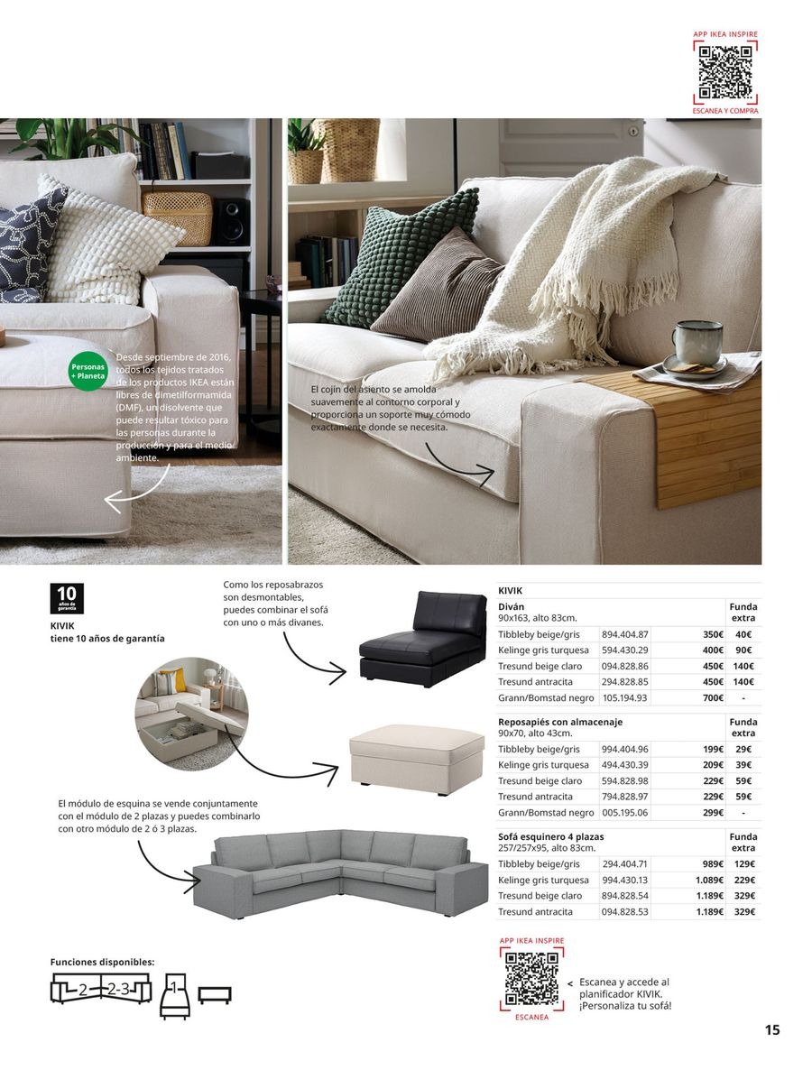 Ofertas de IKEA España de 2 septiembre a 31 enero 2026 Catálogo Sofás