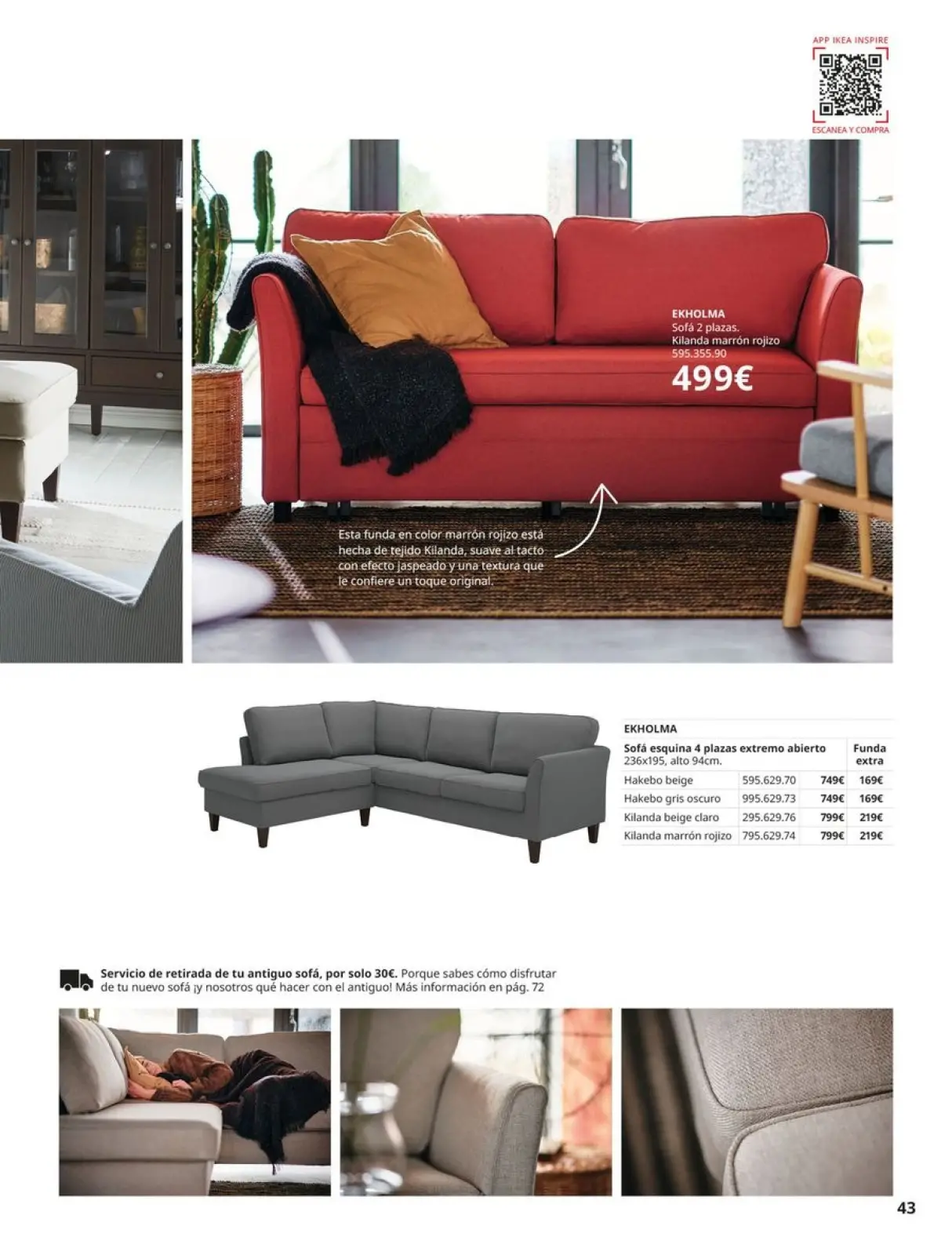 Page 43 in Sofas Catalogue at IKEA Spain