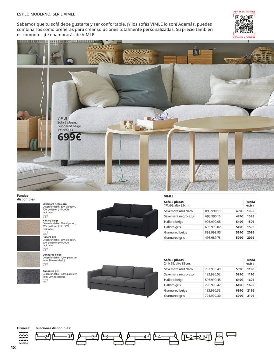 Ofertas de IKEA España de 2 septiembre a 31 enero 2026 Catálogo Sofás