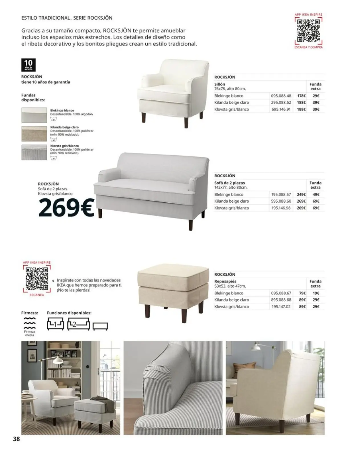 Page 38 in Sofas Catalogue at IKEA Spain